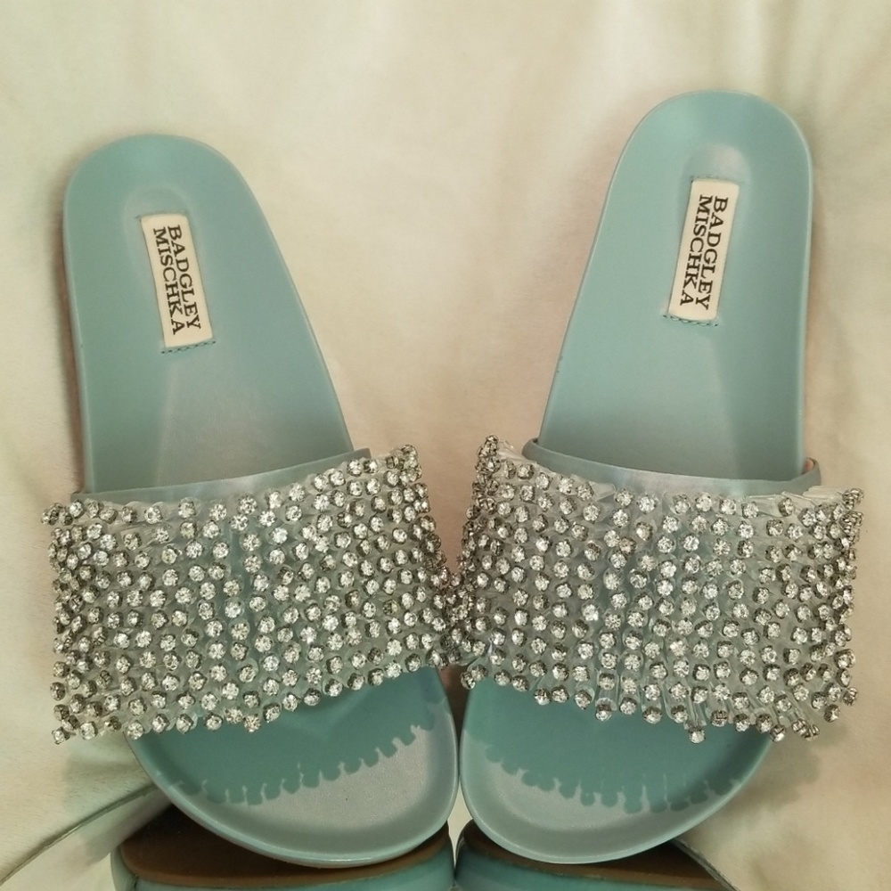Badgley mischka Sandal Slides..